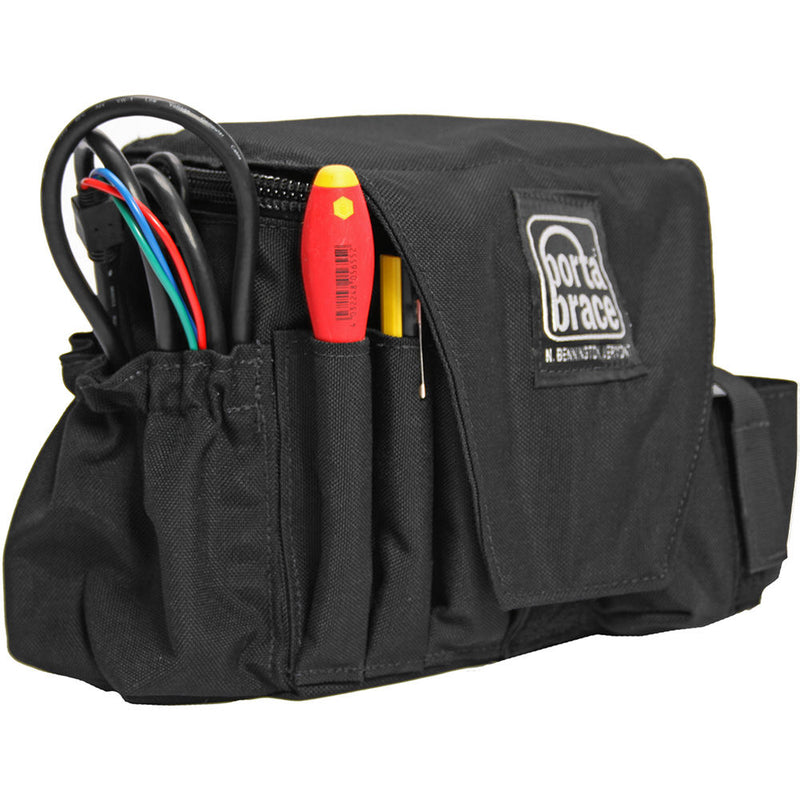 PortaBrace AC-3 Assistant Camera Pouch with Shoulder Strap (Large, Midnight Black)