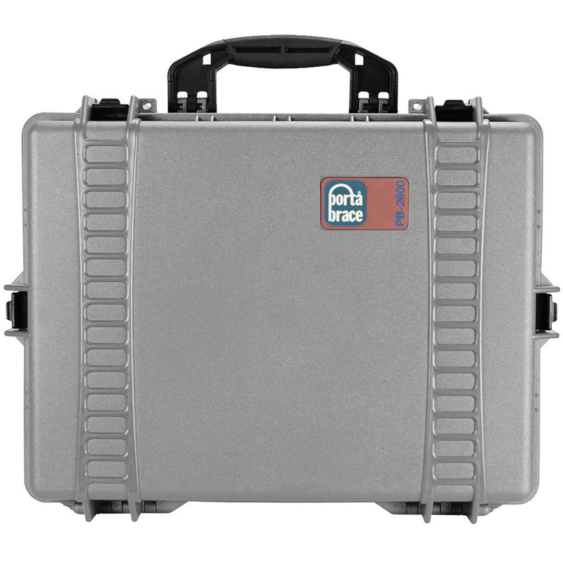 Porta Brace Large Hard Case with Custom Padded Divider Kit (Silver Platinum)