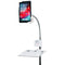 CTA Digital Gooseneck Tablet Floor Stand with Storage Basket