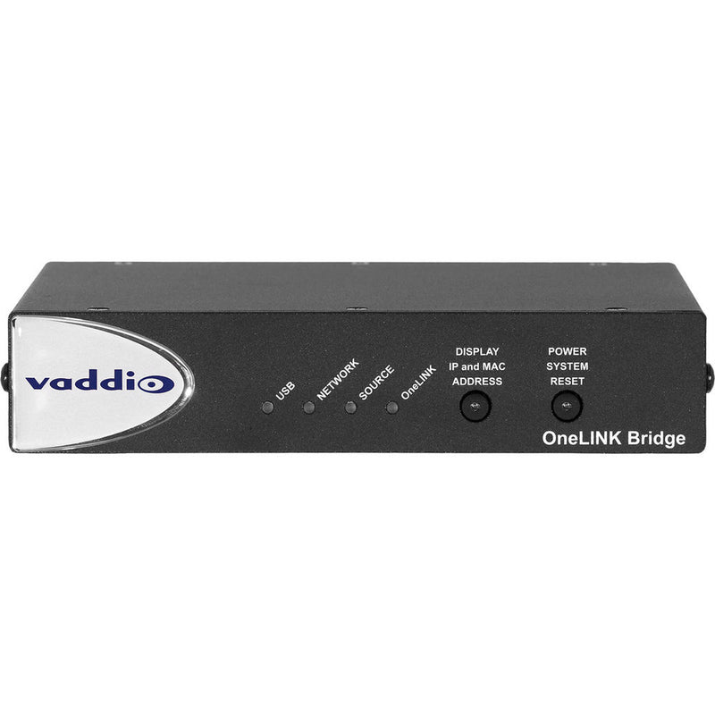 Vaddio RoboSHOT In-Wall Clear Glass OneLINK Bridge System (Black)