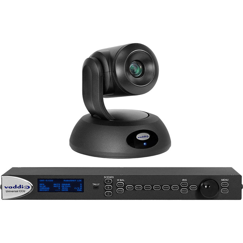 Vaddio RoboSHOT 12E QCCU Camera System (Black)