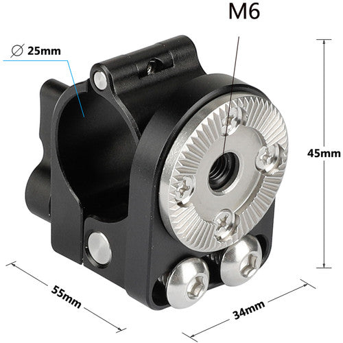 CAMVATE 25mm Rod Clamp with ARRI-Style Rosette for Ronin-M (Black)