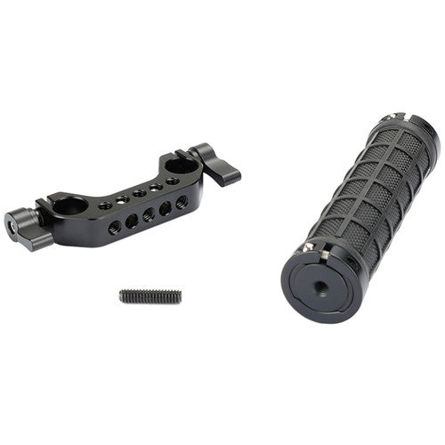 CAMVATE Rubber Handgrip with Rod Bracket for Shoulder Rig (15mm LWS)