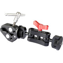 CAMVATE Super Clamp & Arm with Dual 1/4"-20 Knob Ball Heads & T-Handle