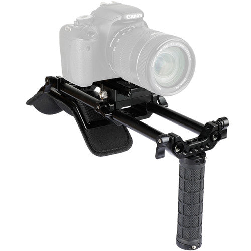 CAMVATE Single-Grip Shoulder Rig with Manfrotto-Type Quick Release (15mm LWS)