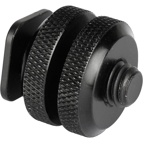 CAMVATE Shoe Mount Adapter with 3/8"-16 Post and Locking Thumb Wheels