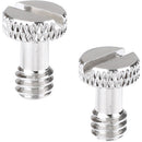 CAMVATE 3/8"-16 Slotted Knurled Captive Mounting Screws (2-Pack)