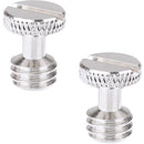 CAMVATE 3/8"-16 Slotted Knurled Captive Mounting Screws (2-Pack)