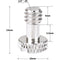 CAMVATE 1/4" Camera Mounting Screw (2-Pack)