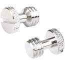 CAMVATE 3/8"-16 Slotted Knurled Captive Mounting Screws (2-Pack)