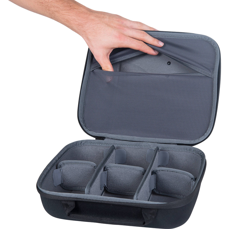 Shell-Case Hybrid 320 Lightweight Utility Case with Pouch and Dividers (Black)