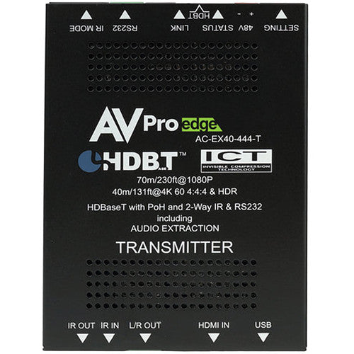 AVPro Edge 4K 4:4:4 HDMI 2.0 over HDBaseT Extender Kit (131')