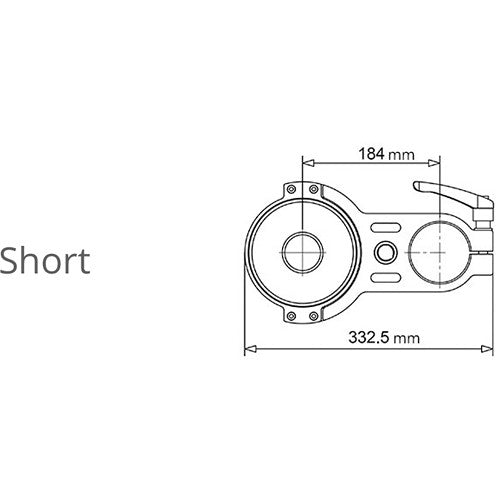 Proaim Offset 150mm Bowl Adapter Bracket (Short)