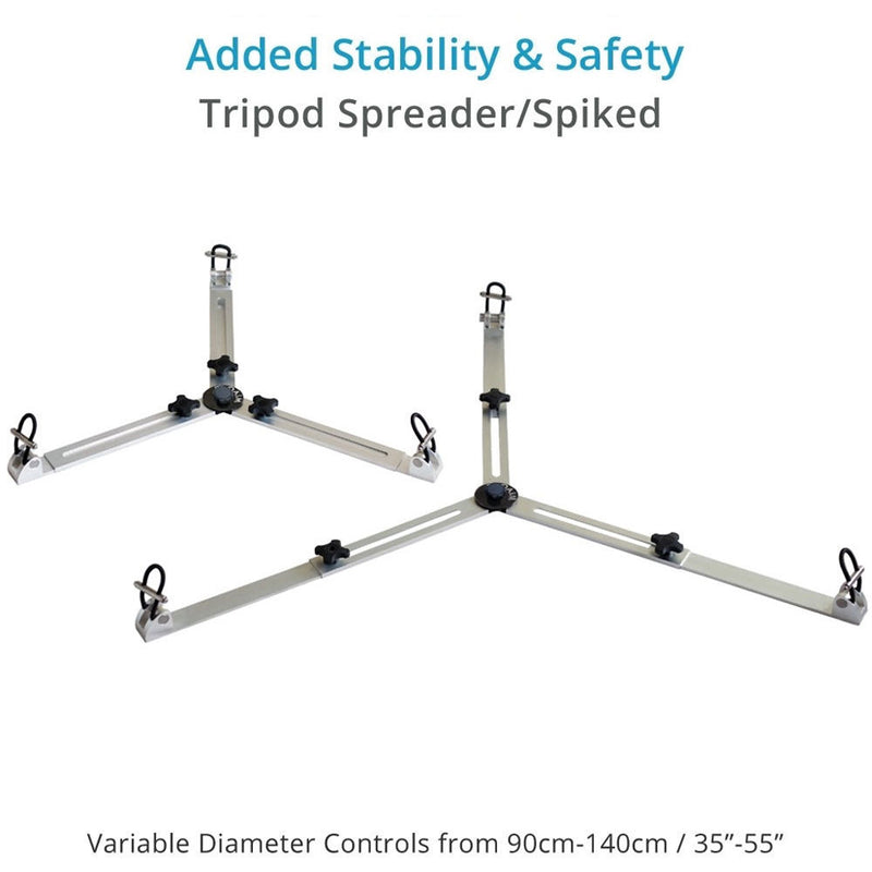 Proaim Heavy-Duty 150mm Tripod Legs with Mid & Ground Spreaders