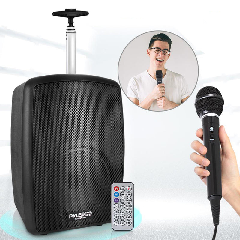 Pyle Pro PPHP8MBA 8" 2-Way 360W Portable Bluetooth PA Speaker with Handheld Microphone