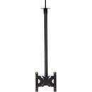 ViewZ Telescopic 3' - 8' Ceiling Mount with Length, Rotation and Tilt Adjust (Black)