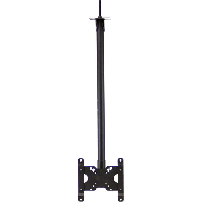 ViewZ Telescopic 3' - 8' Ceiling Mount with Length, Rotation and Tilt Adjust (Black)