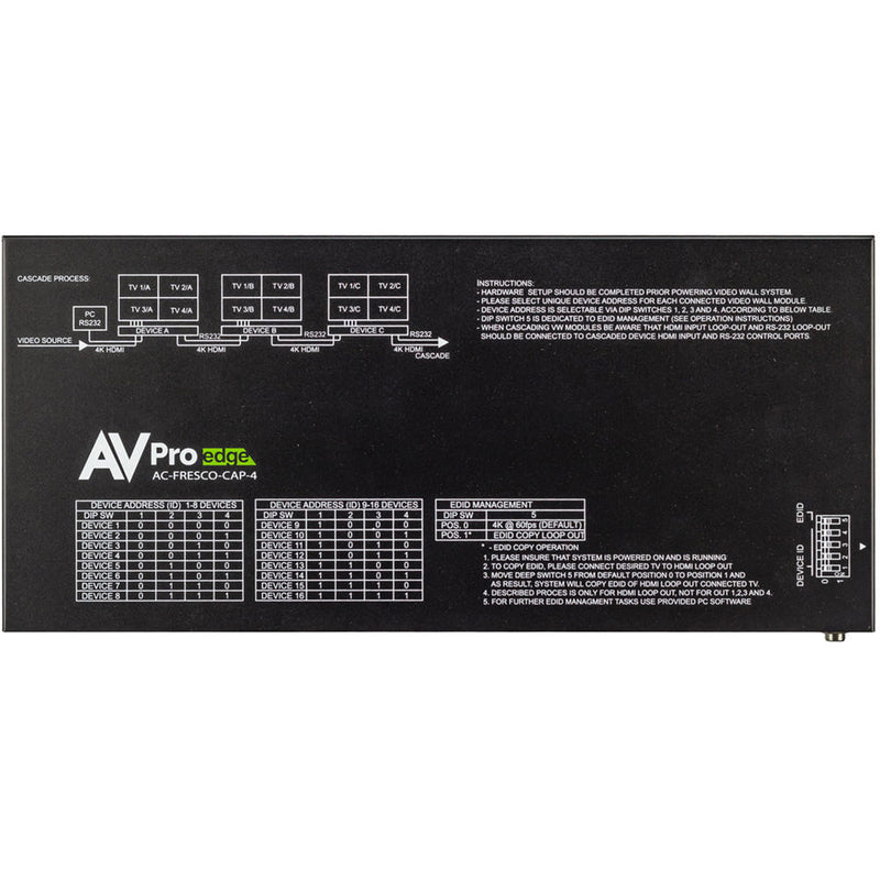 AVPro Edge Video Wall Processor With Balanced Audio Extraction and HDMI Loop Out