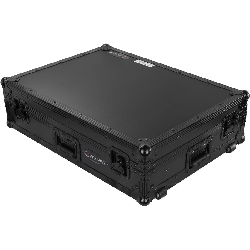 Odyssey Flight Zone BLACK LABEL Glide Style Case for Denon Prime 4 DJ Controller (All Black)