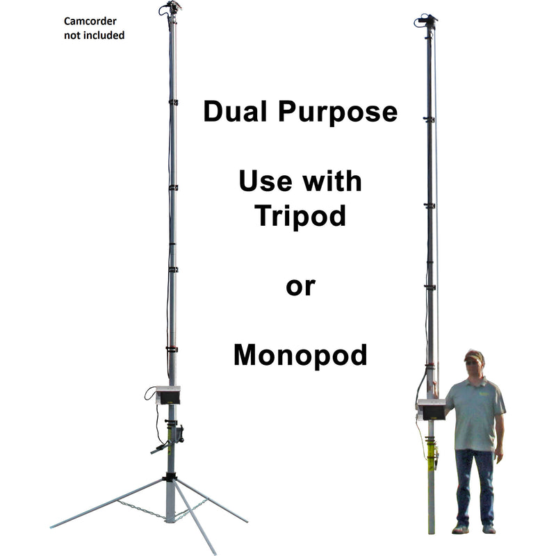 Coaches Video Rover 20' Dual-Purpose Monopod/Tripod Telescoping Camera System