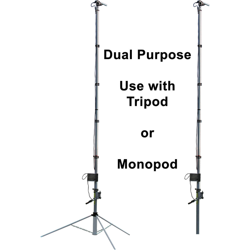 Coaches Video Rover 20' Elite Dual Purpose Monopod/Tripod Telescoping Camera System