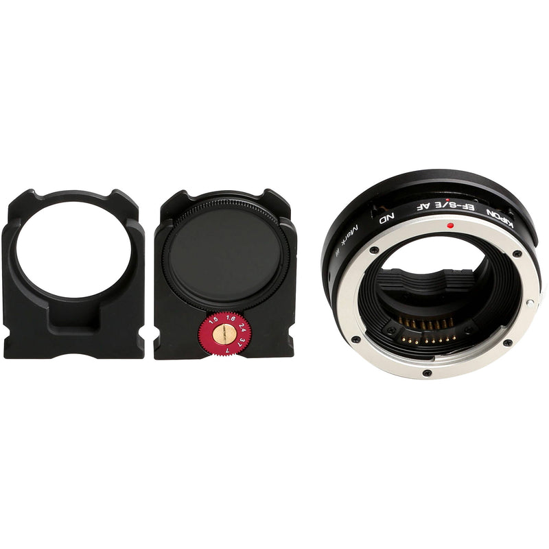 KIPON Mark 3 Neutral Density Autofocus Lens Mount Adapter for Canon EF-Mount Lens to Sony-E Mount Camera