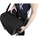 Porta Brace Messenger-Style Bag for Sony a7R (Black)