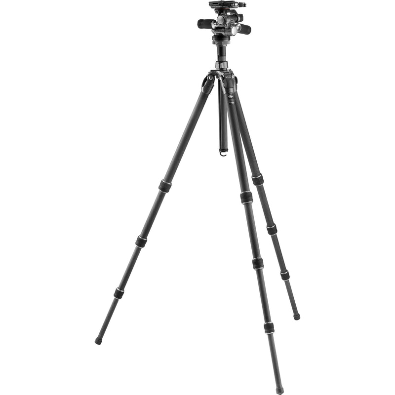 Gitzo GT3532 Mountaineer Series 3 Carbon Fiber Tripod with 3-Way Fluid Head Kit