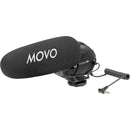 Movo Photo On-Camera Shotgun Microphone With Superior Noise-Reduction Suspension Mount