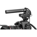 Movo Photo On-Camera Shotgun Microphone With Superior Noise-Reduction Suspension Mount