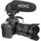 Movo Photo On-Camera Shotgun Microphone With Superior Noise-Reduction Suspension Mount