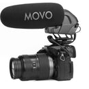 Movo Photo On-Camera Shotgun Microphone With Superior Noise-Reduction Suspension Mount