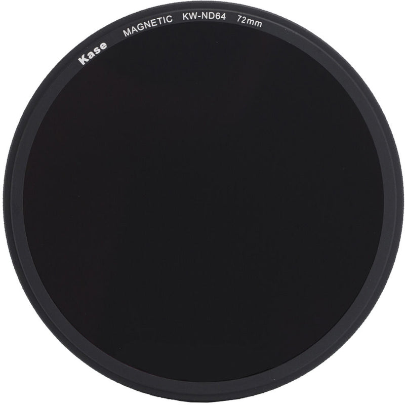 Kase Wolverine Magnetic ND64 Solid Neutral Density 1.8 Filter with 72mm Lens Adapter Ring (6-Stop)