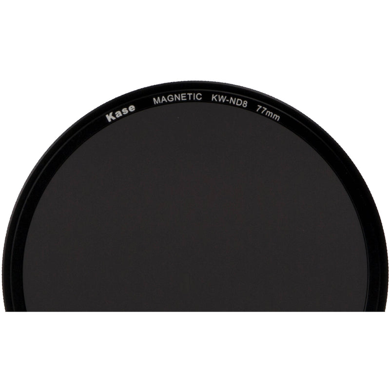 Kase Wolverine Magnetic ND8 Solid Neutral Density 0.9 Filter with 77mm Lens Adapter Ring (3-Stop)