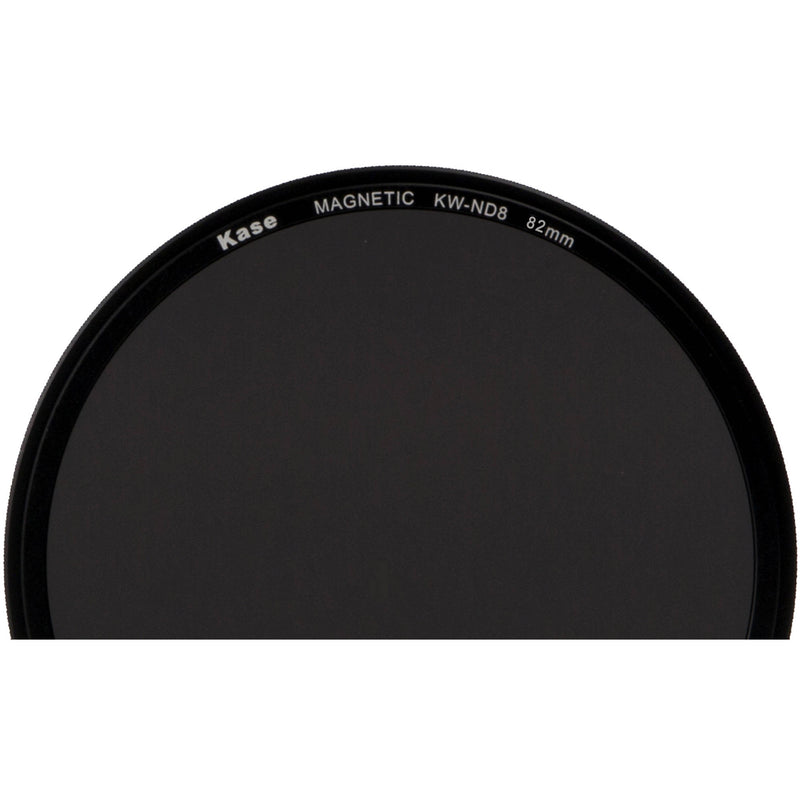 Kase Wolverine Magnetic ND8 Solid Neutral Density 0.9 Filter with 82mm Lens Adapter Ring (3-Stop)