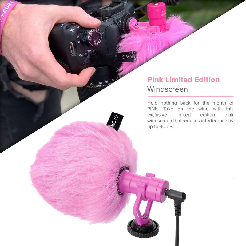 Movo Photo VXR10 Cardioid Condenser Video Microphone (Pink)