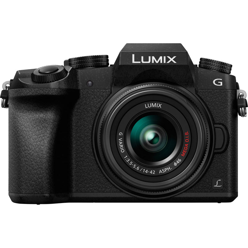 Panasonic Lumix DMC-G7 Mirrorless Micro Four Thirds Digital Camera with 14-42mm and 45-150mm Lenses (Black)