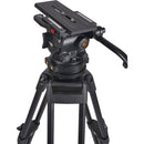 Miller CiNX 7 HDC MB 1-Stage Alloy Tripod System with Mid-Level Spreader, Pan Handle & Smartcase