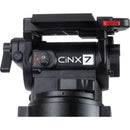 Miller CiNX 7 HDC MB 1-Stage Alloy Tripod System with Mid-Level Spreader, Pan Handle & Smartcase