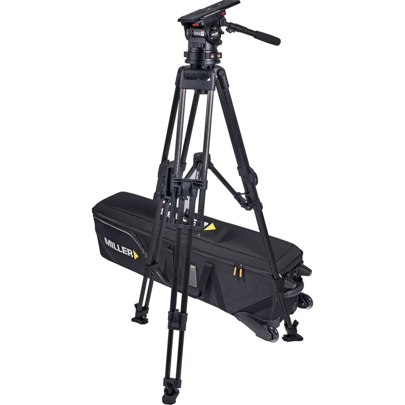 Miller CiNX 7 & HD 100 2-Stage Carbon Fiber Tripod System with Mid-Spreader