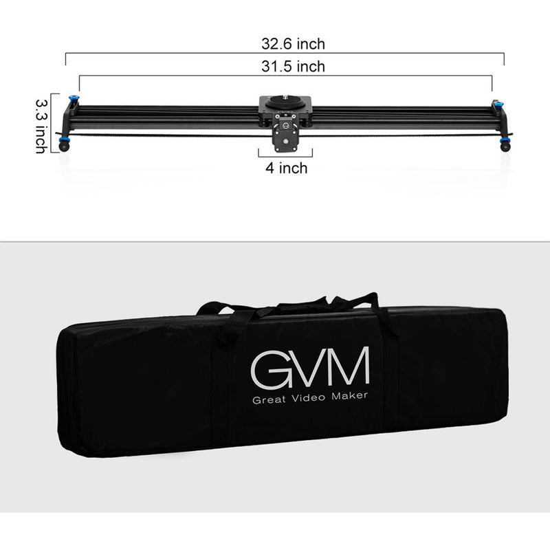 GVM Professional Video Aluminum Alloy Motorized Camera Slider (32")