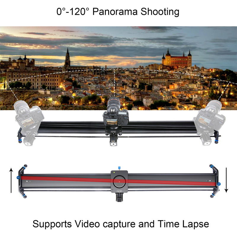 GVM Professional Video Aluminum Alloy Motorized Camera Slider (48")