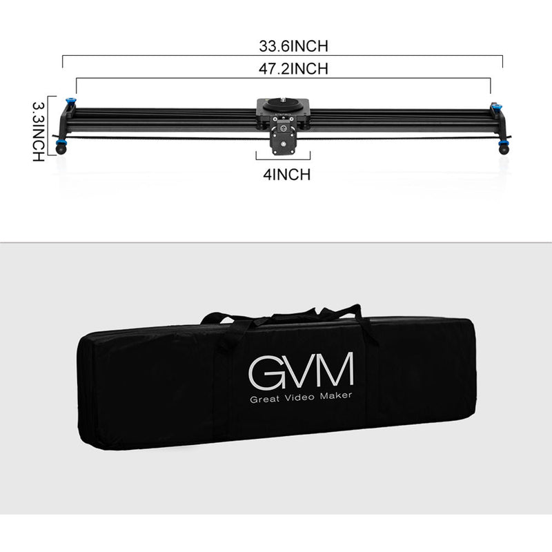 GVM Professional Video Aluminum Alloy Motorized Camera Slider (48")