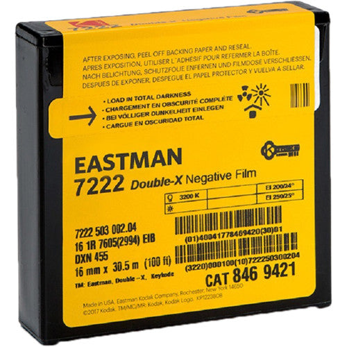 Kodak Eastman Double-X Black-and-White Negative Film 5222 (35mm, 400' Roll)