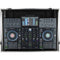 Odyssey Flight Zone Glide Style Case for Denon Prime 4 DJ Controller (Silver and Black)