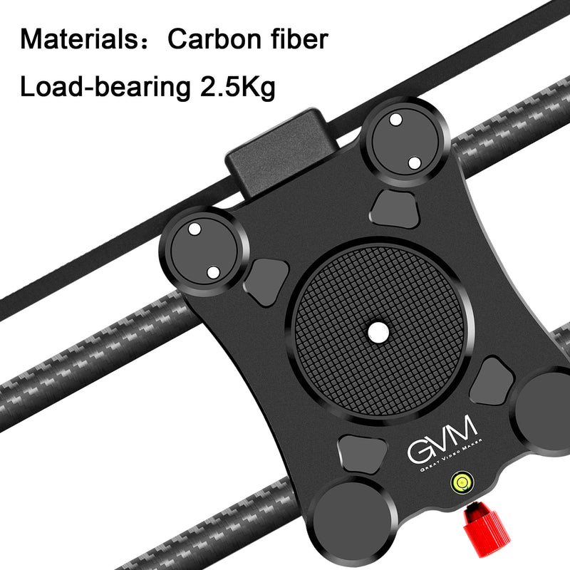 GVM Wireless Professional Video Carbon Fiber Motorized Camera Slider (31") with Bluetooth Remote and Mobile App Control