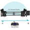 GVM Wireless Professional Video Carbon Fiber Motorized Camera Slider (31") with Bluetooth Remote and Mobile App Control