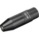 Movo Photo 3.5mm (TRS) Mini-Jack Female Microphone Adapter To 3-Pin XLR Male Connector With Integrated Phantom