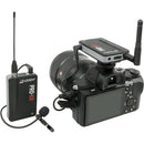 Azden PRO-XR Digital Camera-Mount Wireless Microphone System with Omni Lavalier and Earset Kit (2.4 GHz)