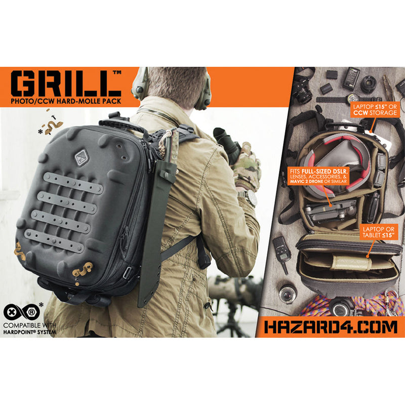 Hazard 4 Grill Hard-MOLLE Photo Pack (Black)